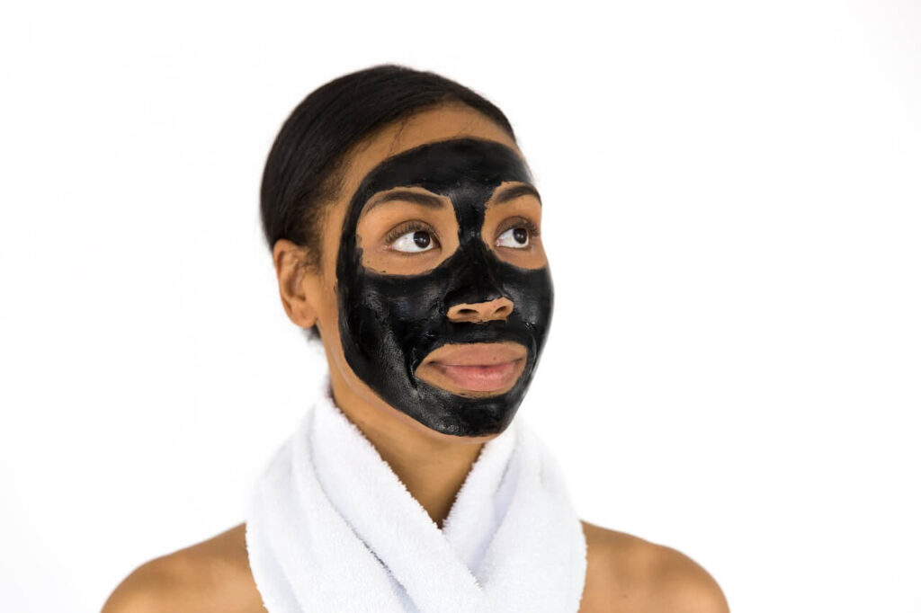 Charcoal facial mask