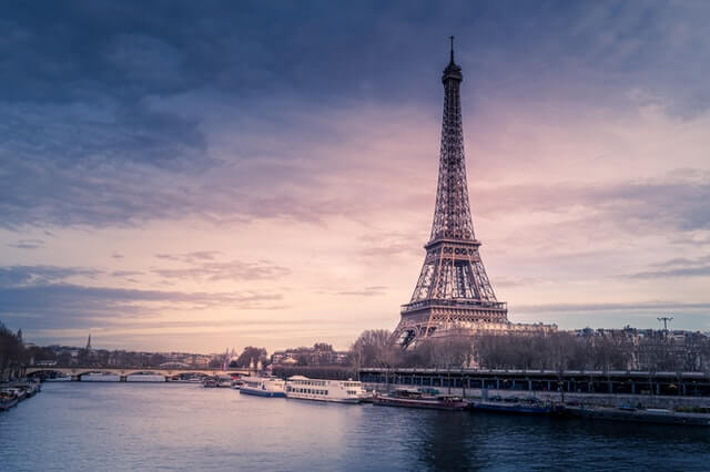 The Eiffel tower, France (Best places to travel alone)