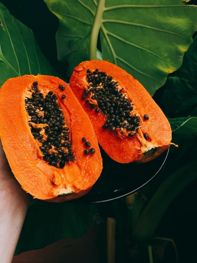 papaya-remove tan from skin