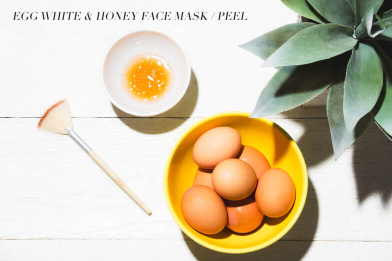 Honey and egg white mask