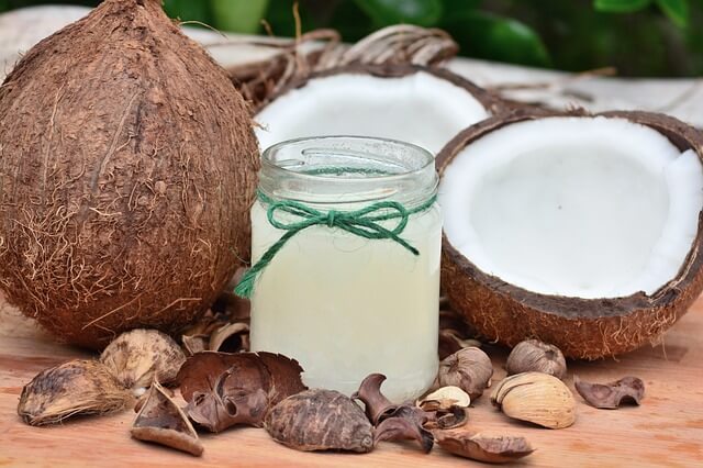 coconut oil- get rid of stretch marks