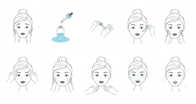 steps to apply serum