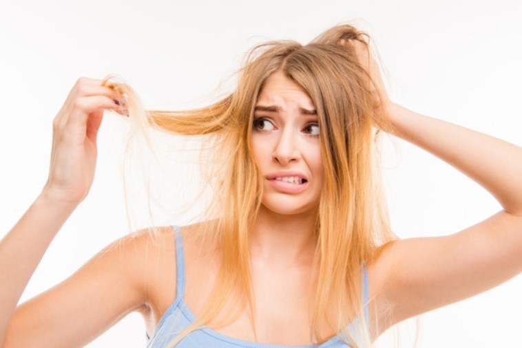 damaged bleached hair