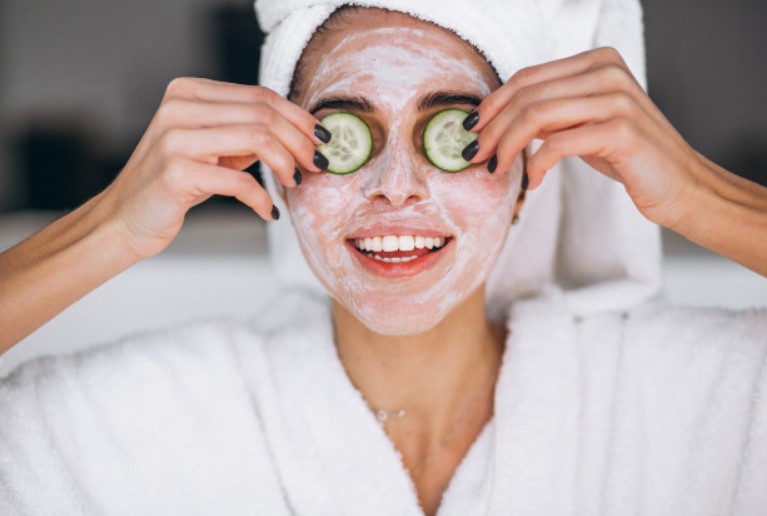 ACV and baking soda mask