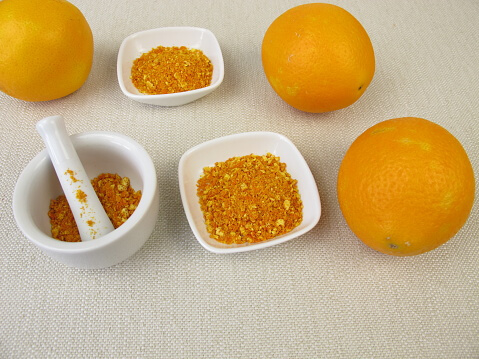 orange peel face mask