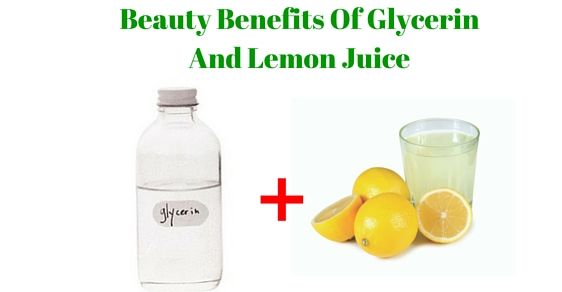 lemon juice and glycerine