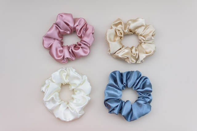 satin scrunchies